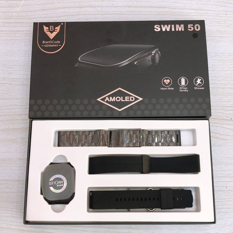 ساعت هوشمند SWIM 50 تحت لیسانس المان صفحه نمایش منحنی